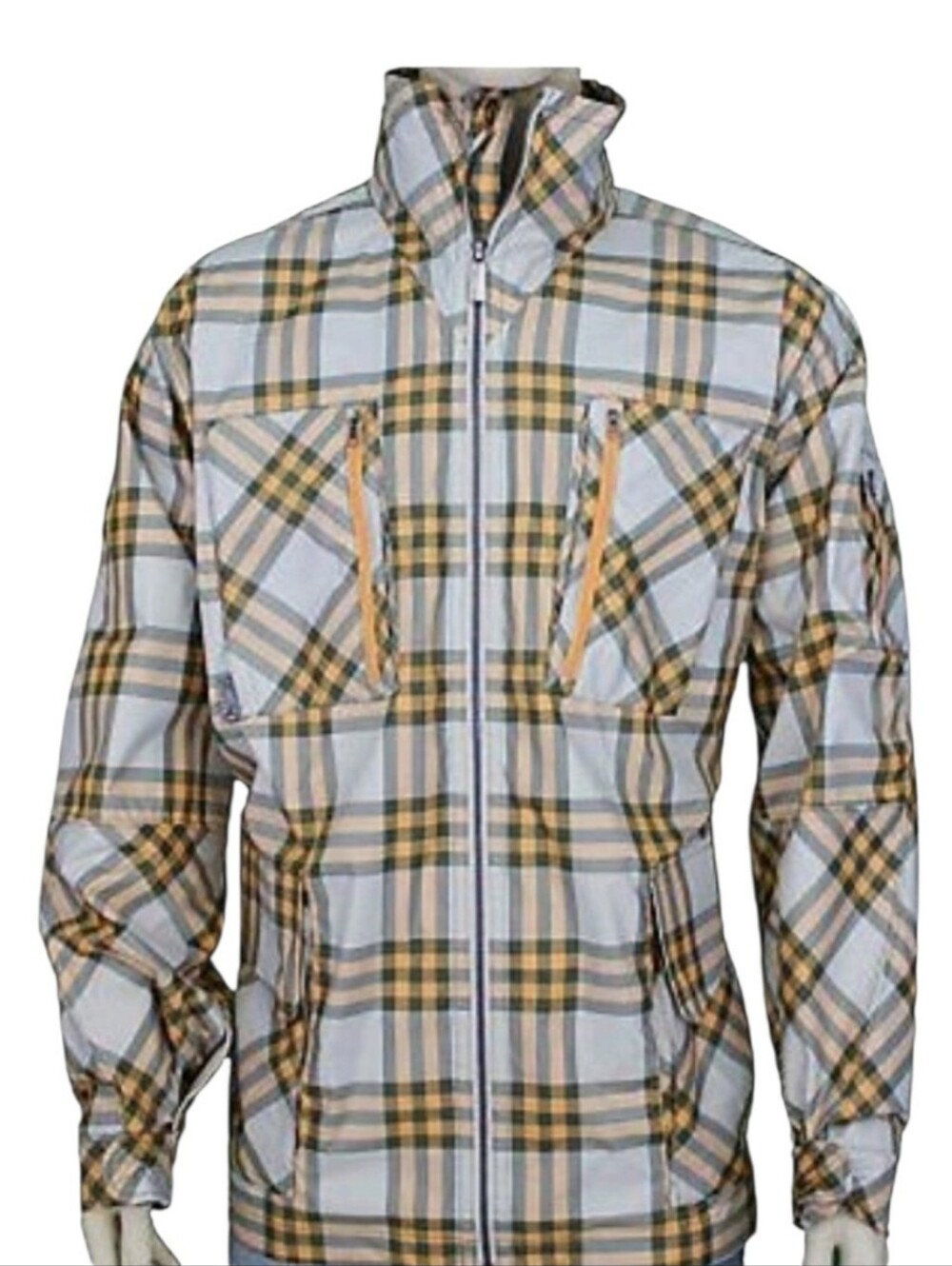Nike Air Jordan Classic Cut Prowler Plaid Wind Break Jacket Size L